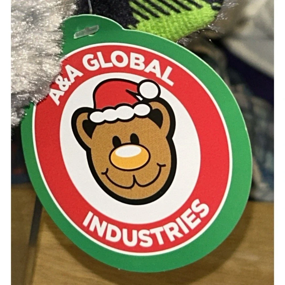 A&A Global Industries Christmas Elephant Plush Toy 3GJUMCHR8